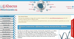 Desktop Screenshot of offshorecorporation.org