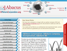 Tablet Screenshot of offshorecorporation.org